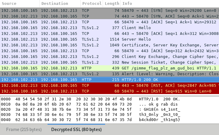 Wireshark decrypting TLS